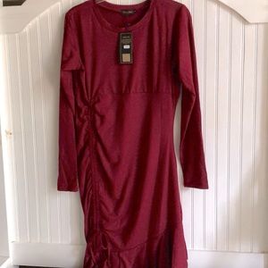 Glory star brand dress red wine color